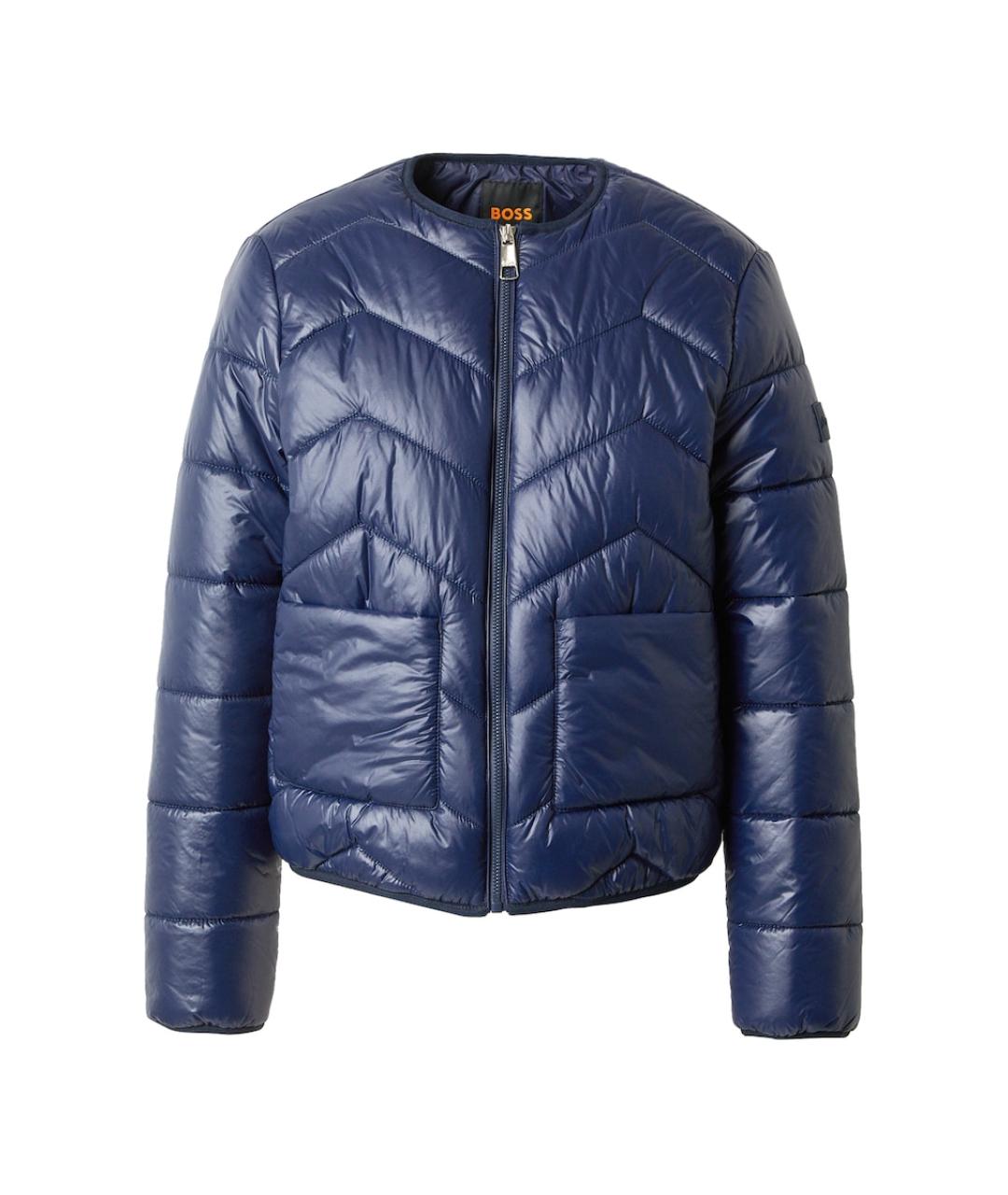 HUGO BOSS Синий полиамидовый пуховик, фото 1