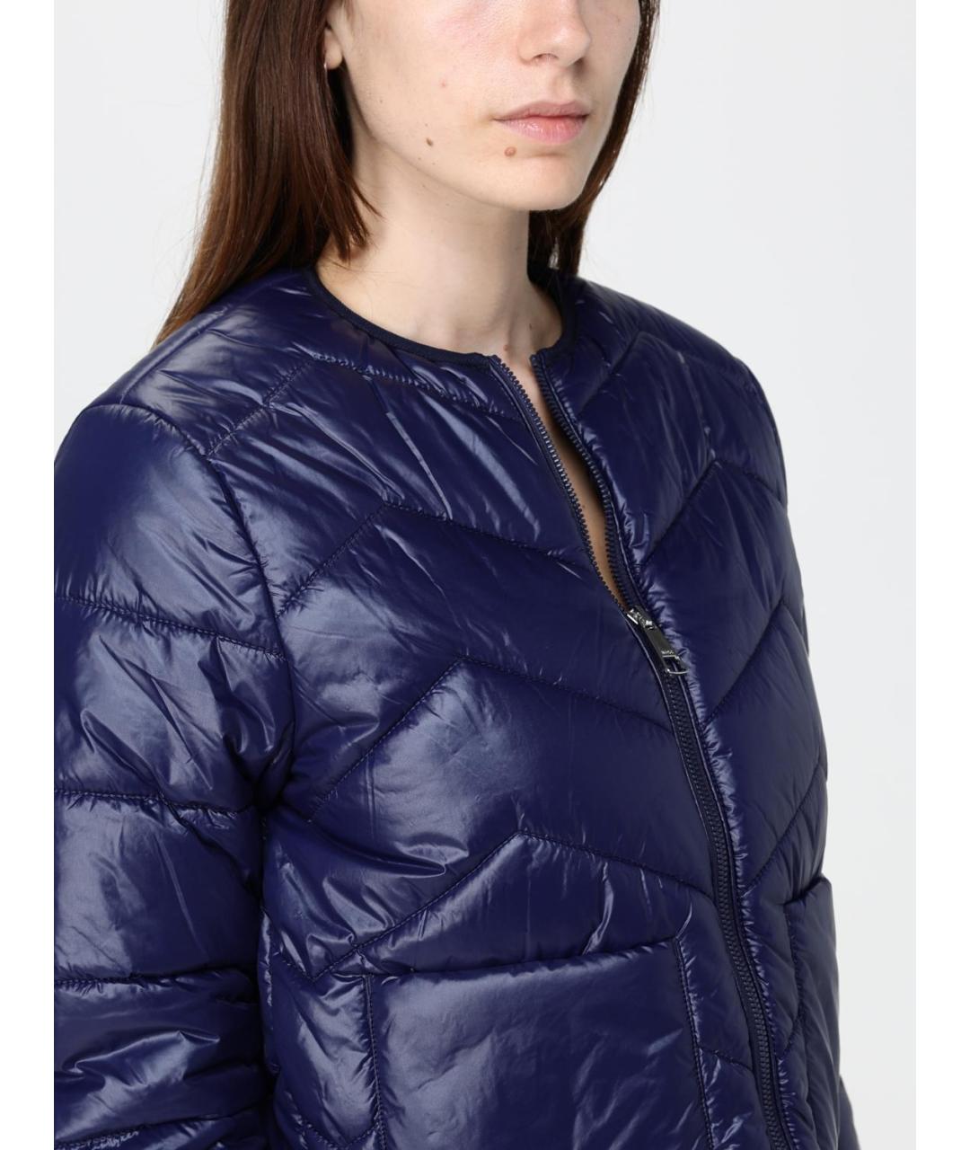 HUGO BOSS Синий полиамидовый пуховик, фото 4