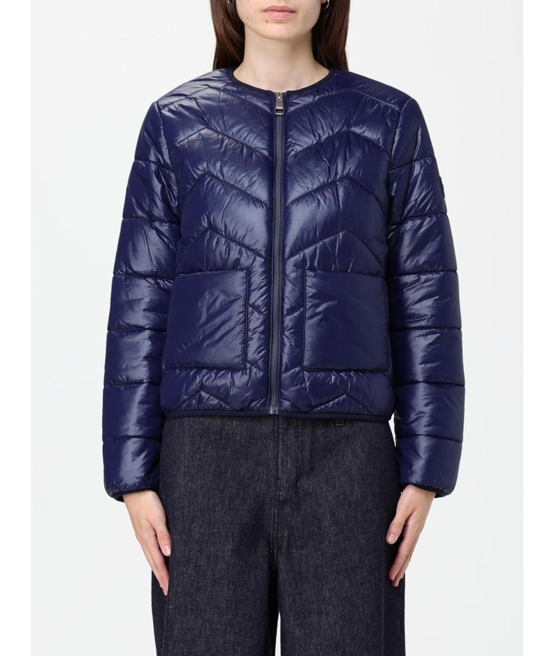 HUGO BOSS Синий полиамидовый пуховик, фото 5
