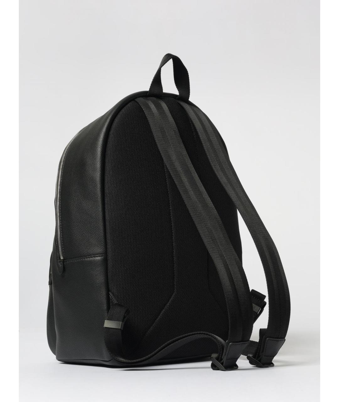 HUGO BOSS Черный рюкзак из искусственной кожи, фото 2