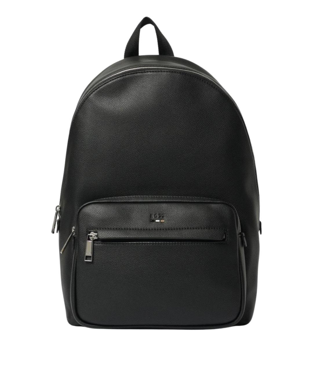 HUGO BOSS Черный рюкзак из искусственной кожи, фото 1