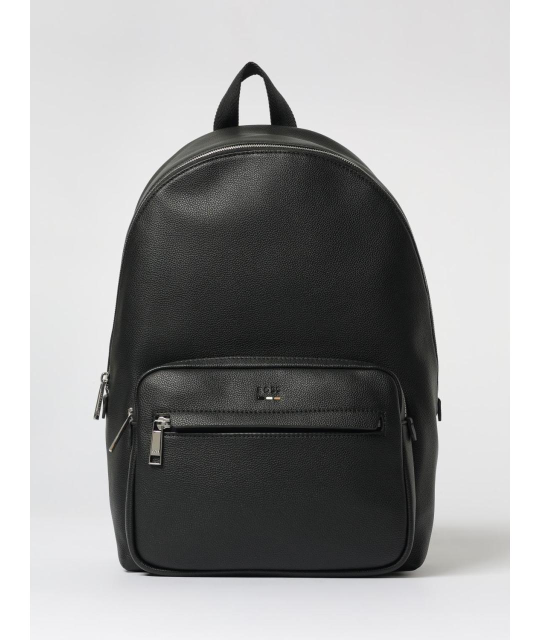 HUGO BOSS Черный рюкзак из искусственной кожи, фото 5