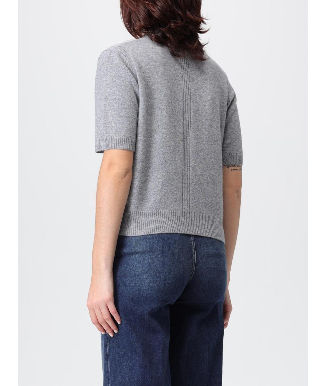 PINKO Серый шерстяной джемпер / свитер, фото 3