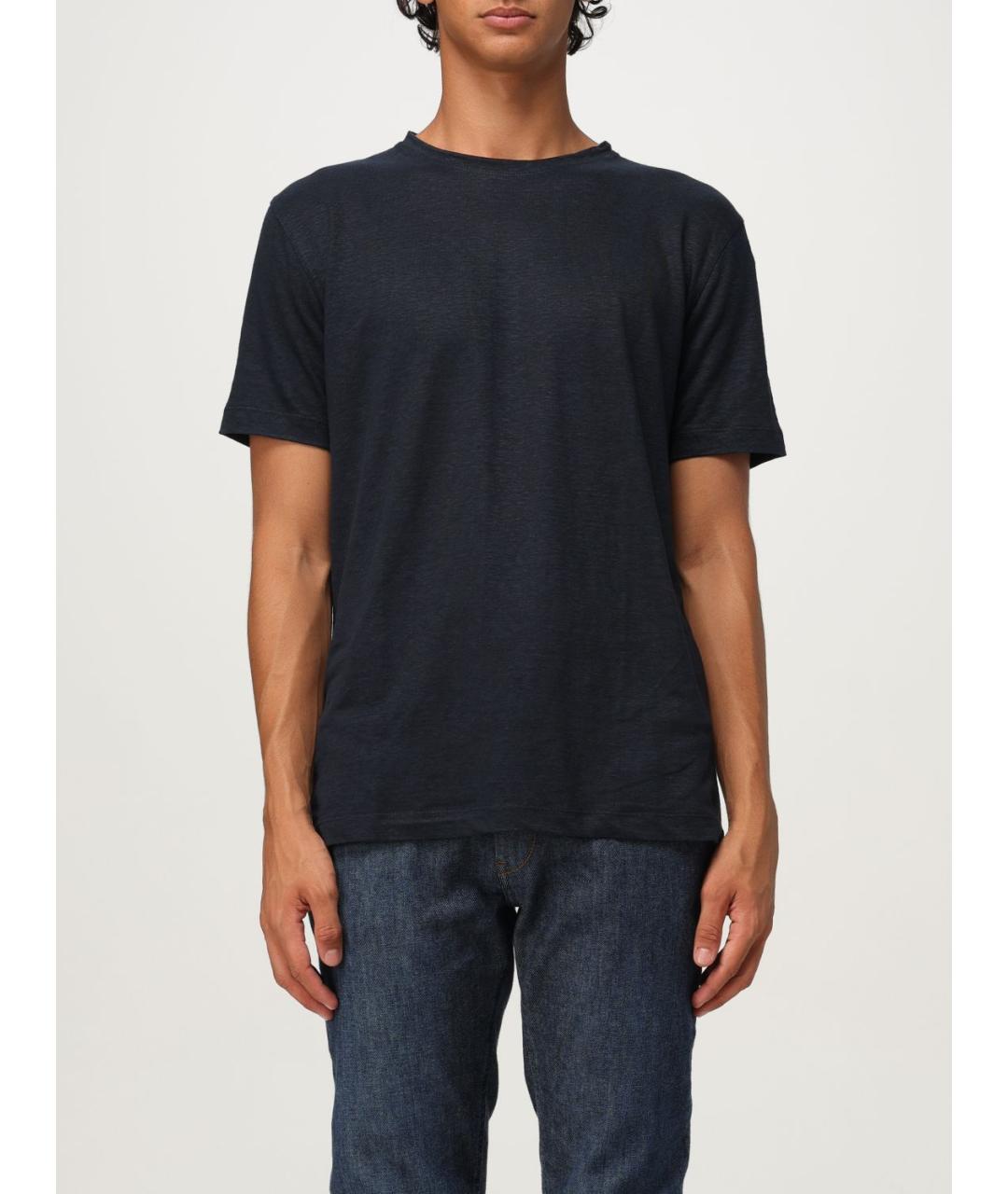 HUGO BOSS Темно-синяя футболка, фото 4