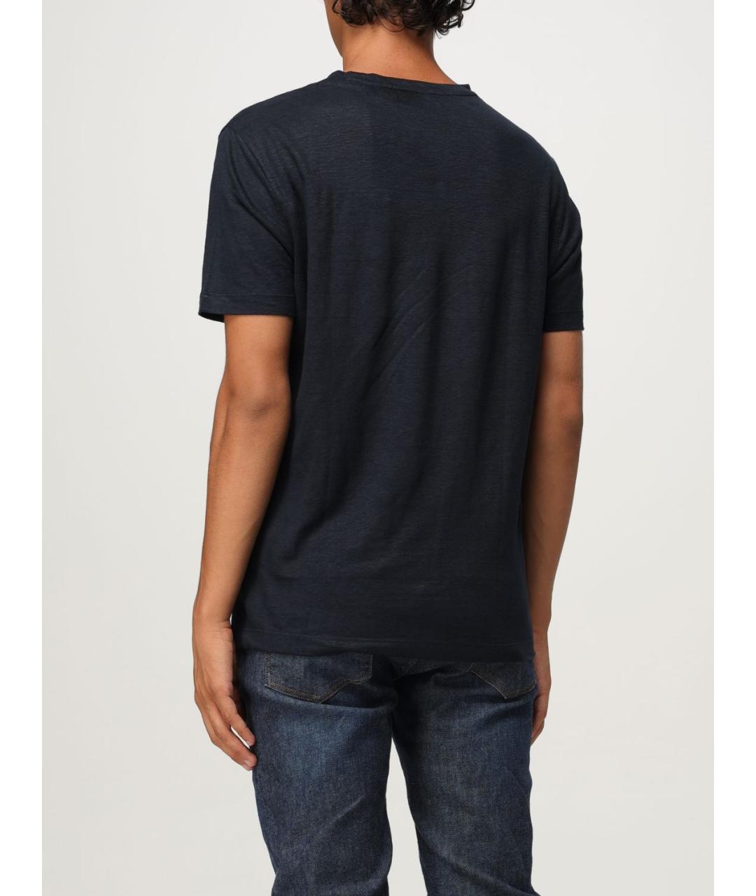 HUGO BOSS Темно-синяя футболка, фото 2