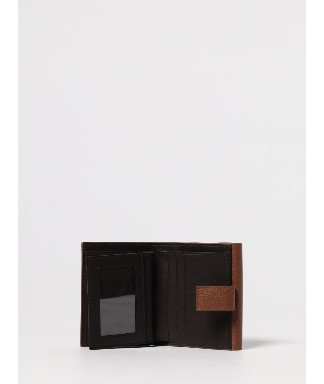 FERRAGAMO Коричневый кожаный кошелек, фото 2
