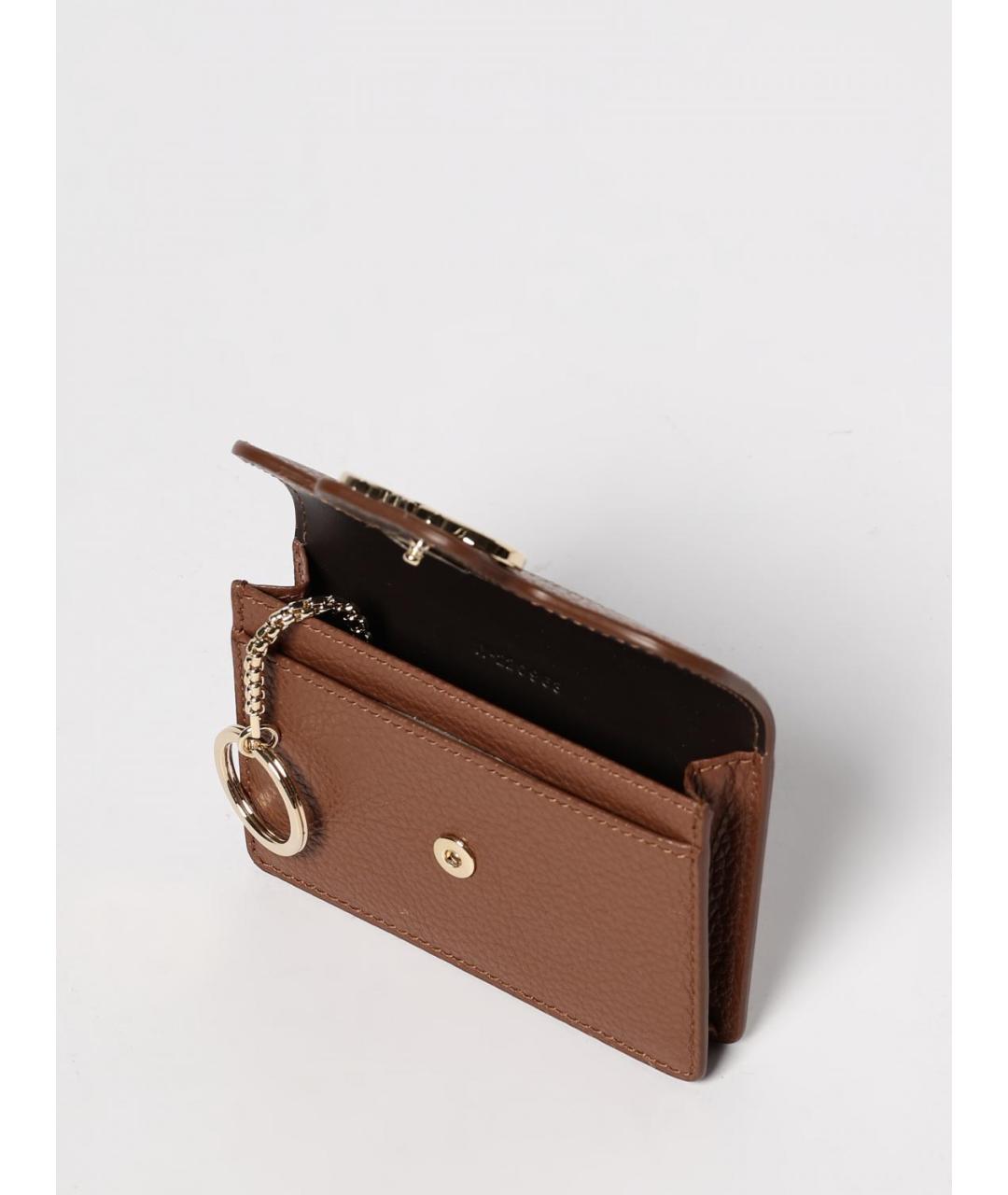 FERRAGAMO Коричневый кожаный кошелек, фото 2