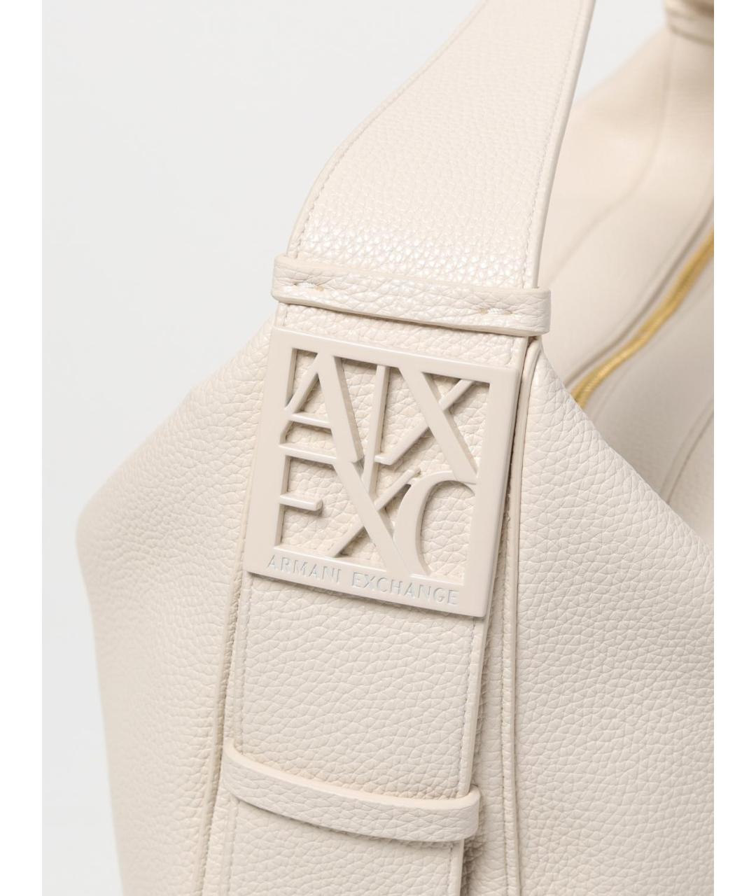 ARMANI EXCHANGE Белая сумка через плечо из искусственной кожи, фото 3