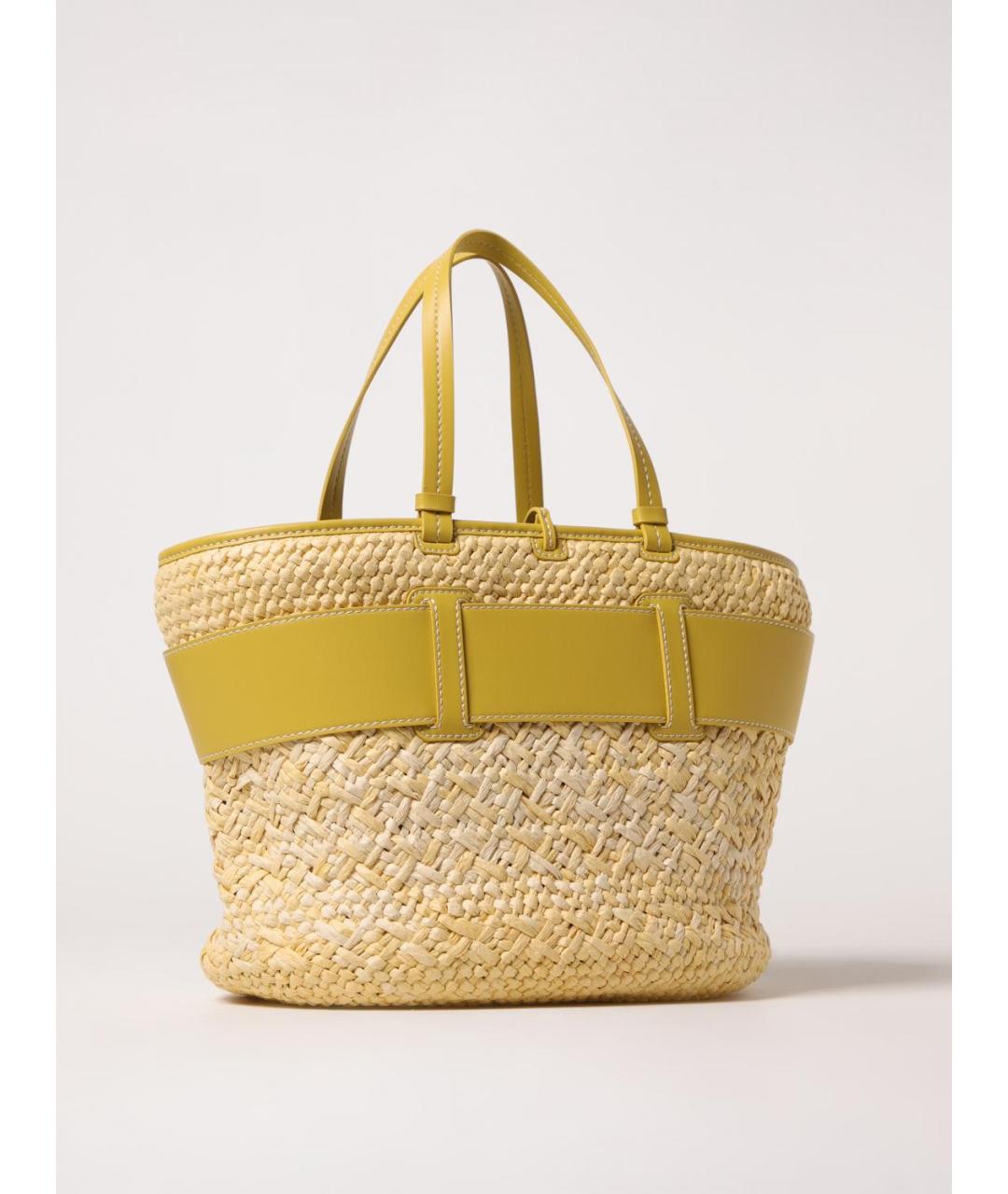 ARMANI EXCHANGE Желтая сумка тоут из искусственной кожи, фото 2