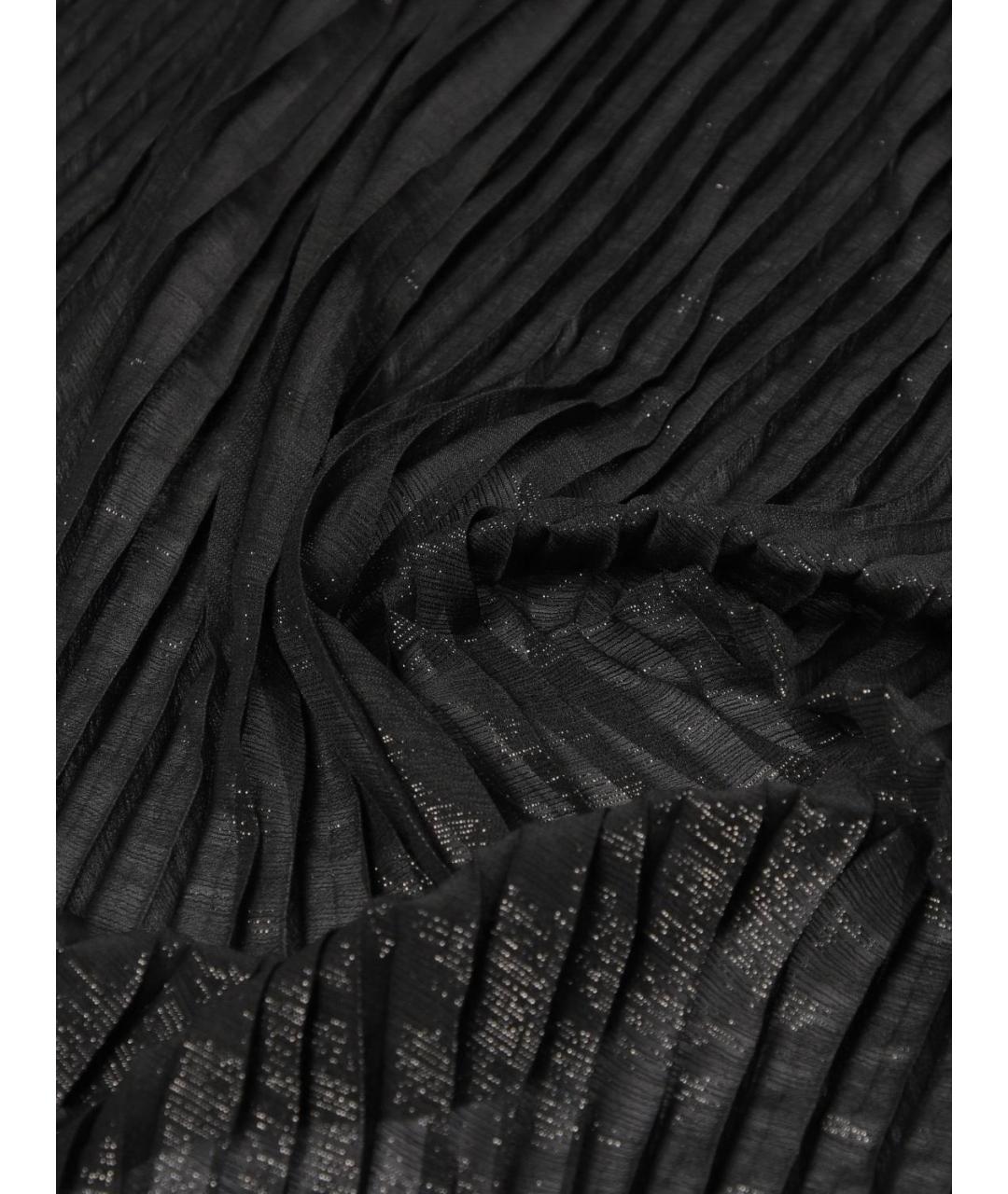 EMPORIO ARMANI Черный шарф, фото 3