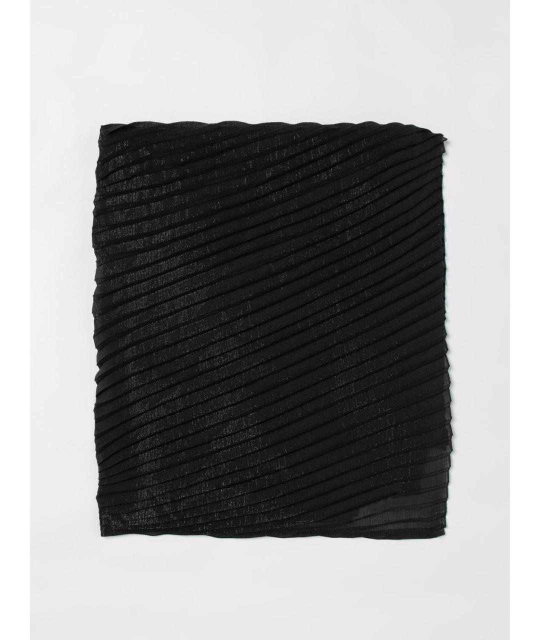 EMPORIO ARMANI Черный шарф, фото 4