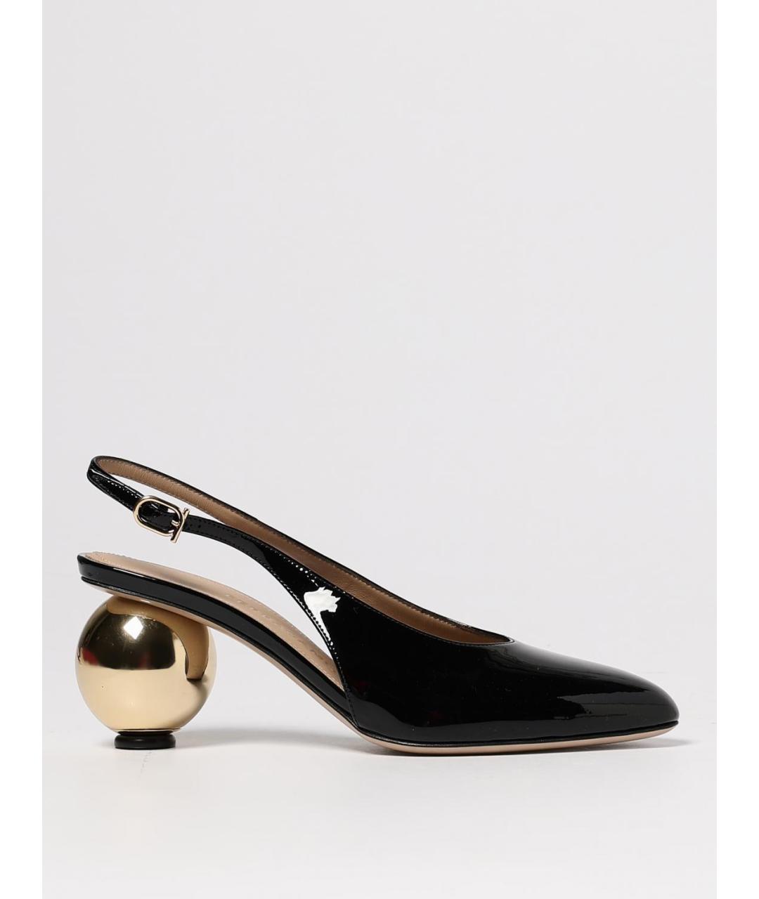 FERRAGAMO Черные туфли из лакированной кожи, фото 5