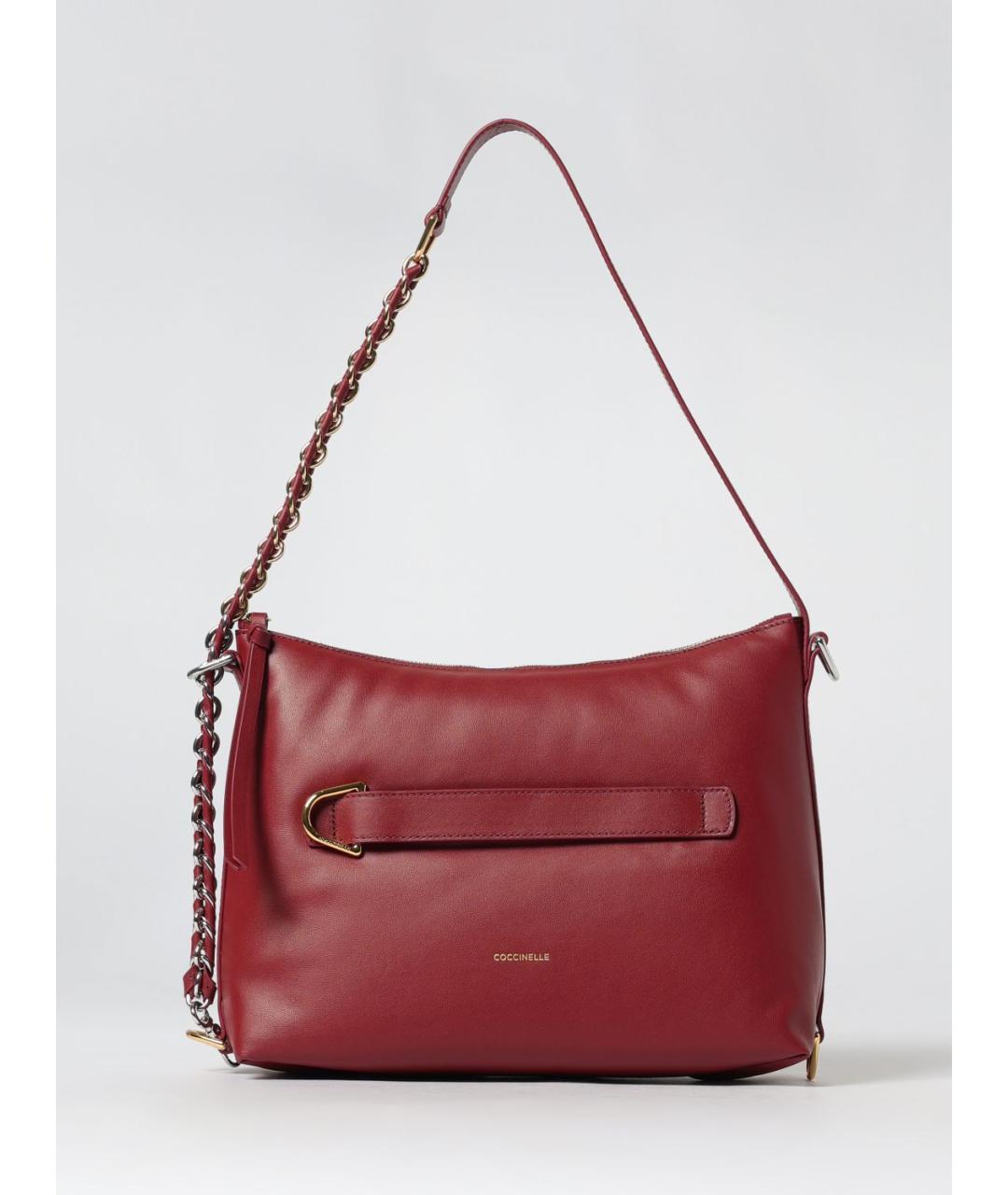 COCCINELLE Красная кожаная сумка через плечо, фото 4