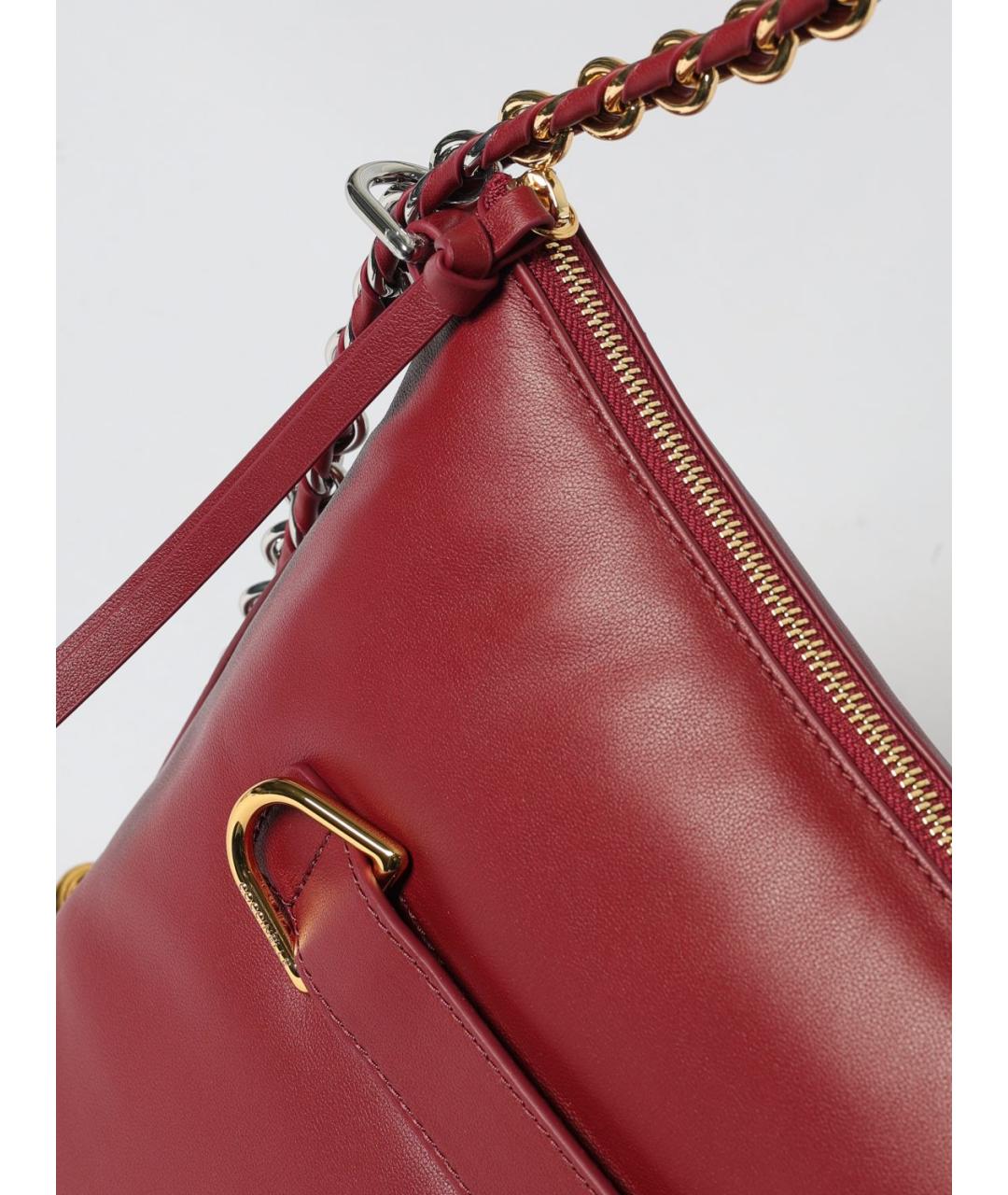 COCCINELLE Красная кожаная сумка через плечо, фото 3