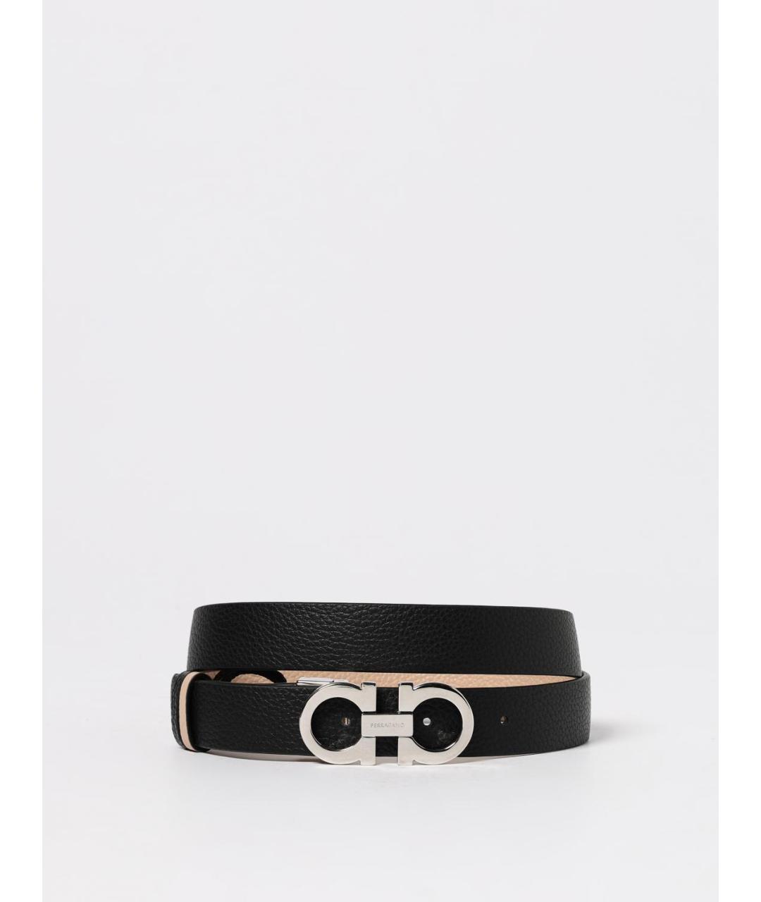 FERRAGAMO Бежевый кожаный ремень, фото 2