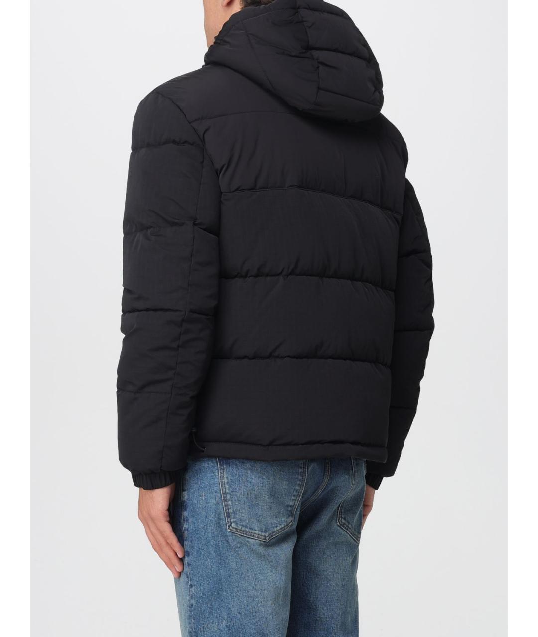 HUGO Черный полиамидовый пуховик, фото 2