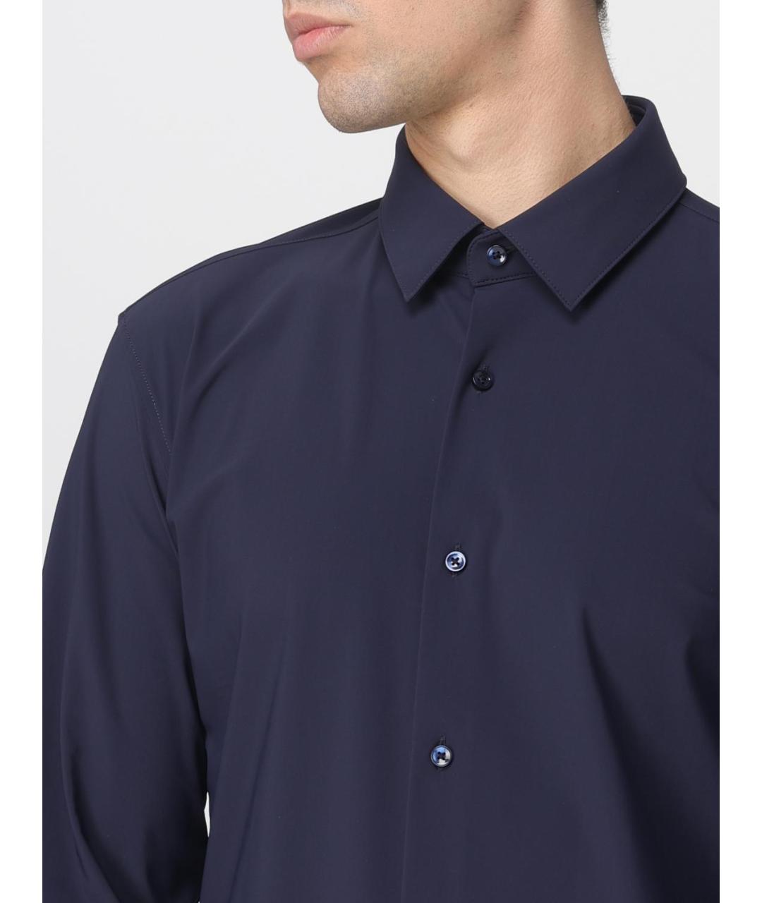 HUGO BOSS Синяя кэжуал рубашка, фото 3