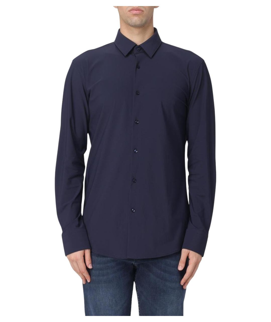 HUGO BOSS Синяя кэжуал рубашка, фото 1
