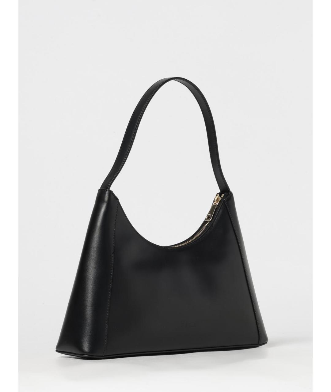 FURLA Черная кожаная сумка через плечо, фото 2