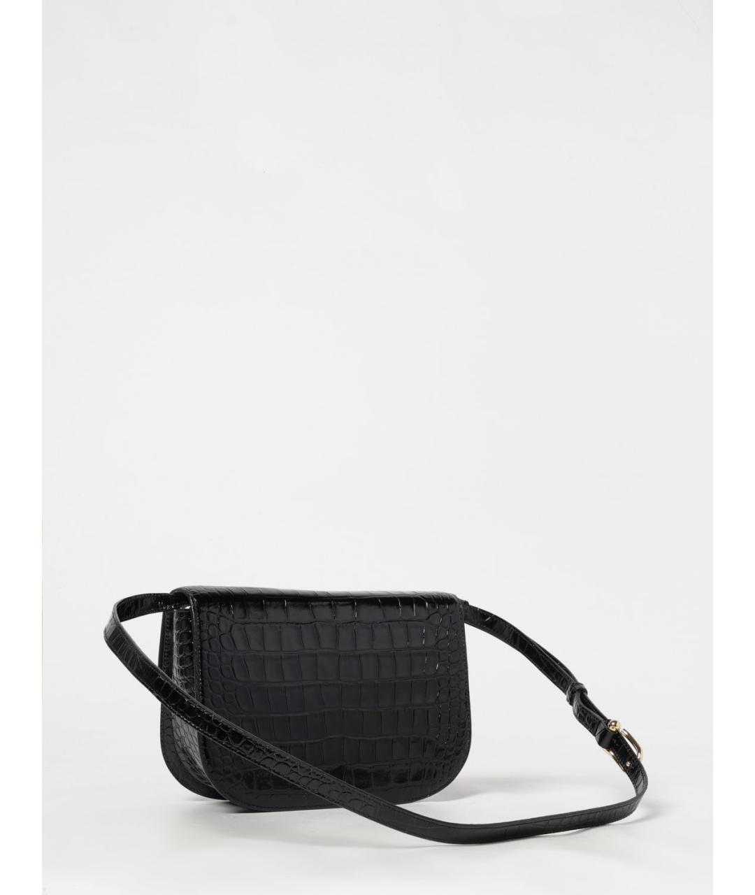 FURLA Черная кожаная сумка через плечо, фото 2