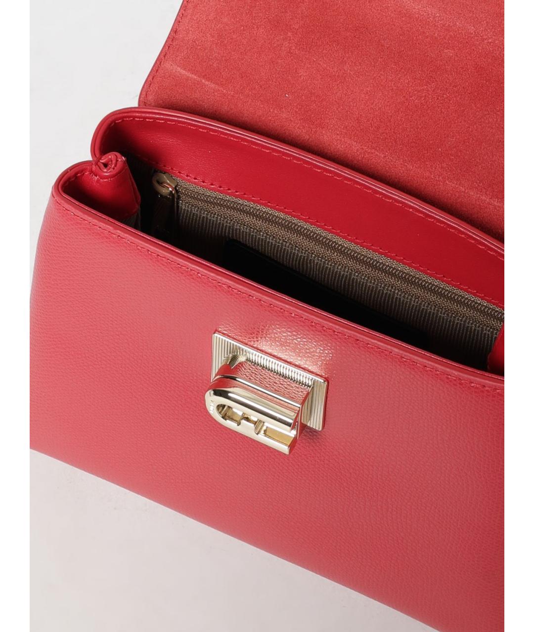 FURLA Розовая кожаная сумка через плечо, фото 3