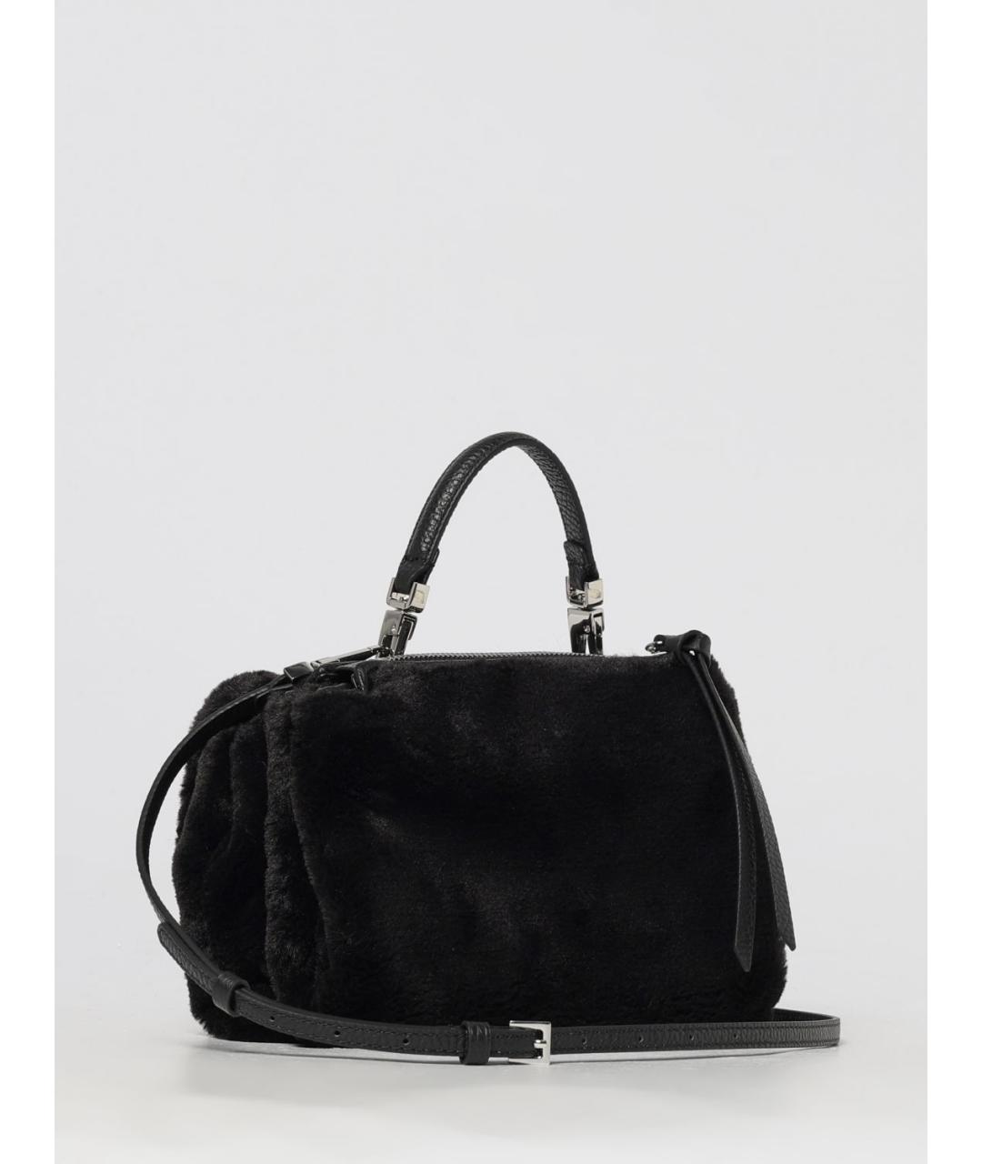 COCCINELLE Черная синтетическая сумка тоут, фото 2