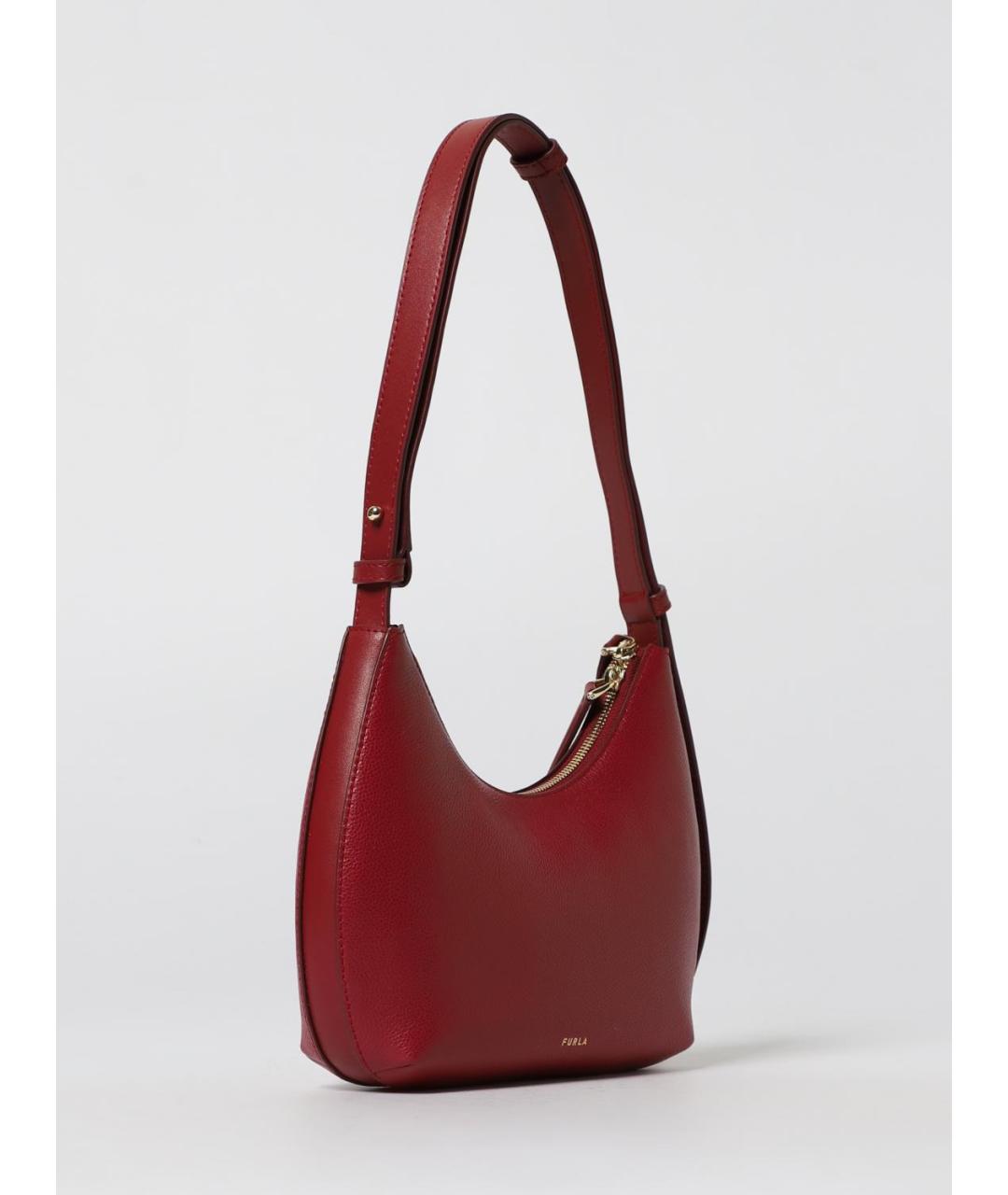 FURLA Красная кожаная сумка через плечо, фото 2