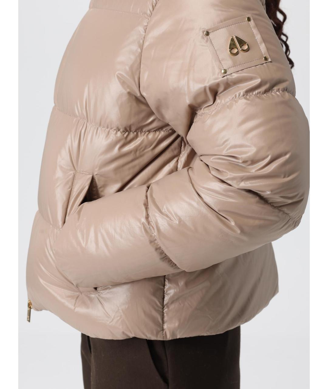 MOOSE KNUCKLES Бежевая полиамидовая куртка, фото 5