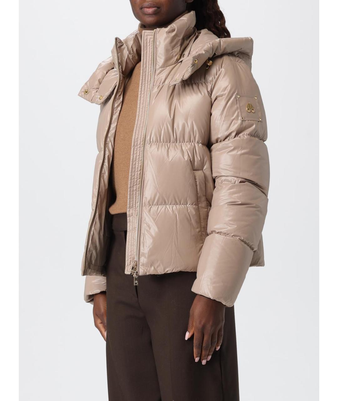 MOOSE KNUCKLES Бежевая полиамидовая куртка, фото 4