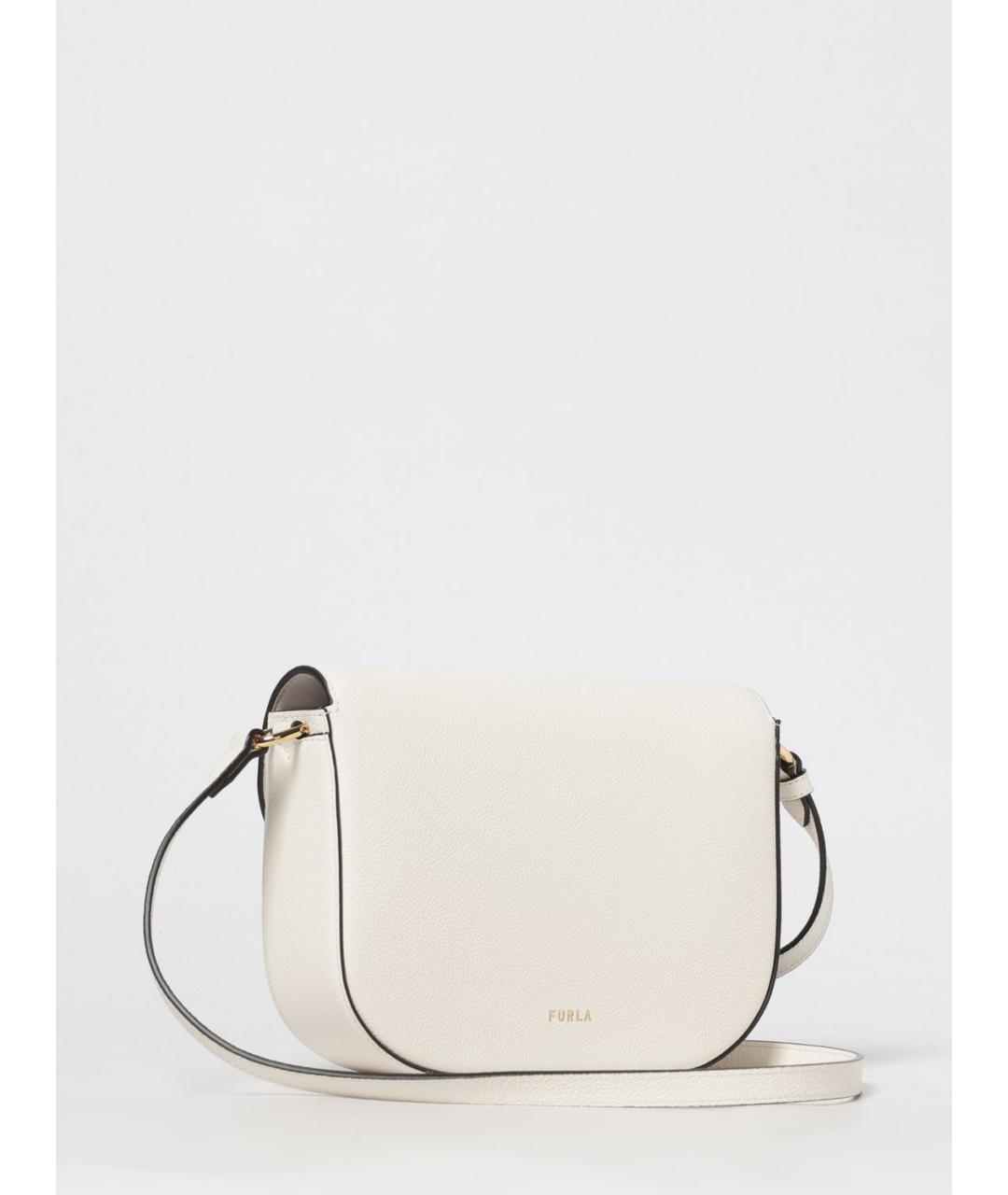 FURLA Бежевая кожаная сумка через плечо, фото 2