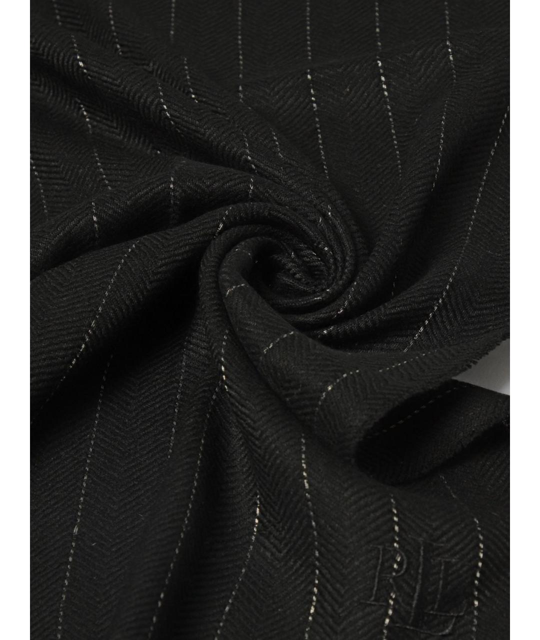 RALPH LAUREN Черный шарф, фото 3