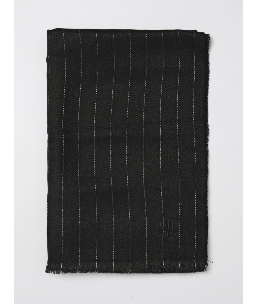 RALPH LAUREN Черный шарф, фото 4