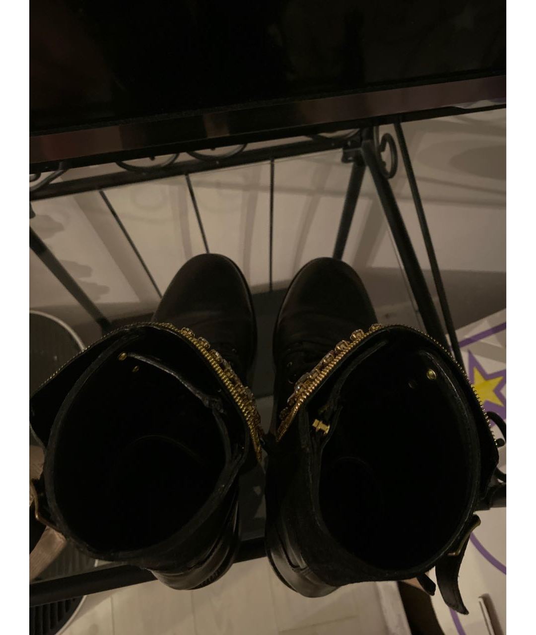 RENE CAOVILLA Черные кожаные ботинки, фото 3