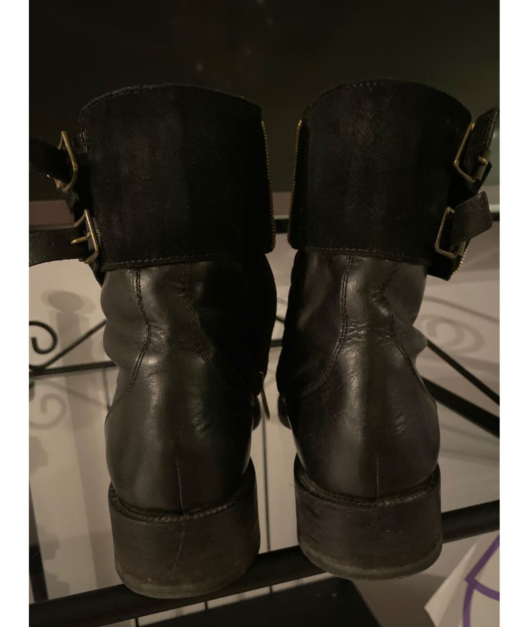 RENE CAOVILLA Черные кожаные ботинки, фото 4