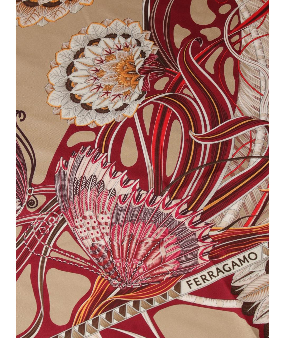 FERRAGAMO Мульти шелковый шарф, фото 3