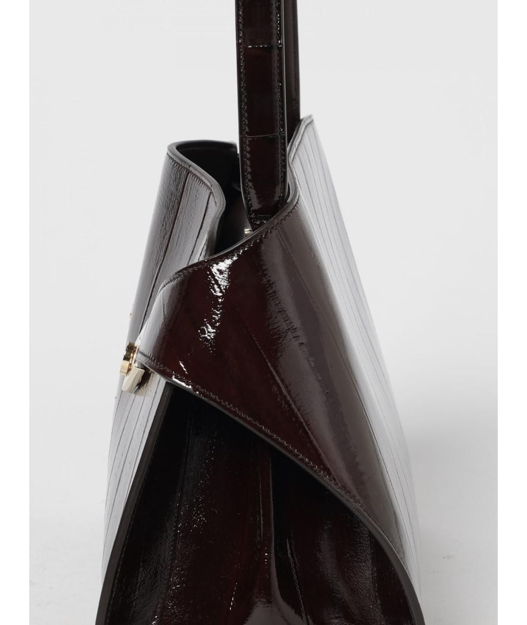 FERRAGAMO Коричневая сумка тоут из экзотической кожи, фото 4