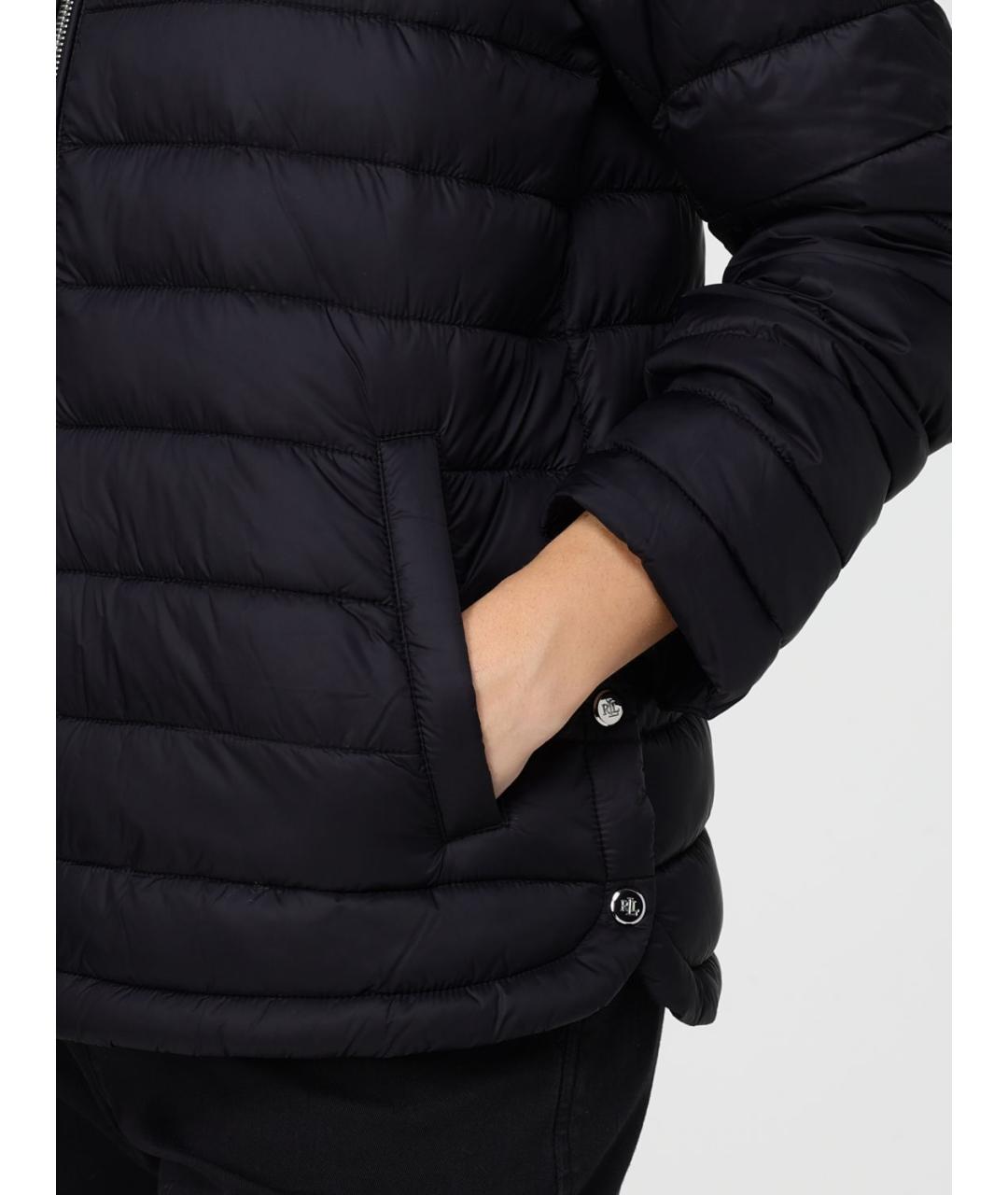 RALPH LAUREN Черная полиамидовая куртка, фото 4