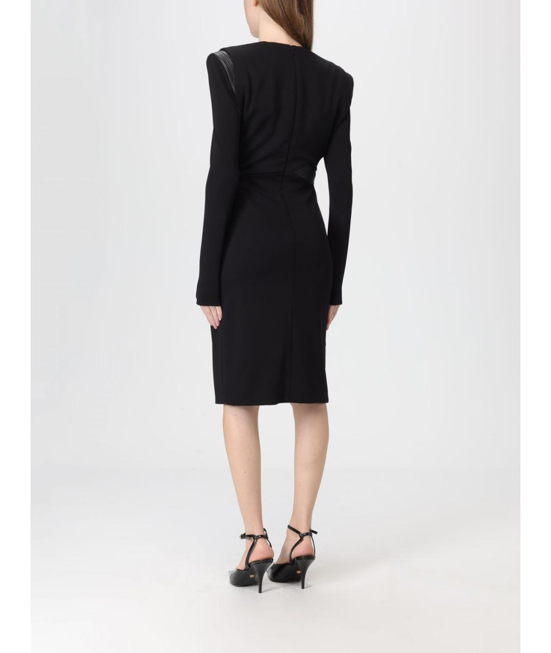 VERSACE Черное вискозное вечернее платье, фото 3