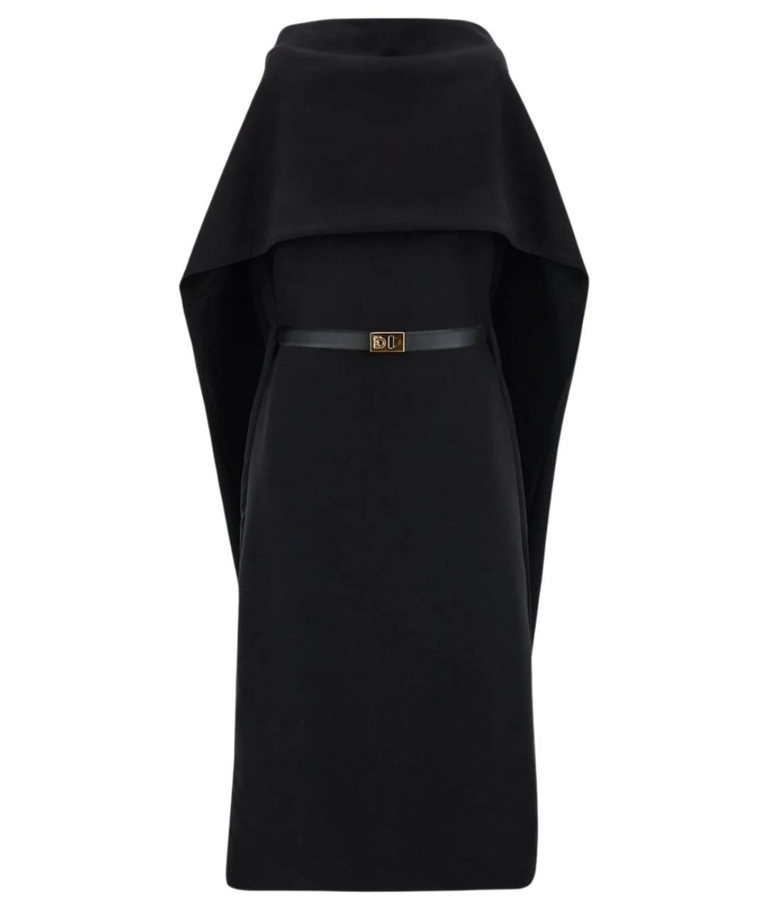 FERRAGAMO Черное вискозное вечернее платье, фото 1