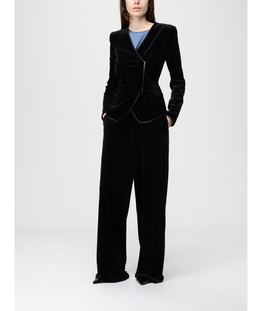 EMPORIO ARMANI Синяя шелковая блузы, фото 3