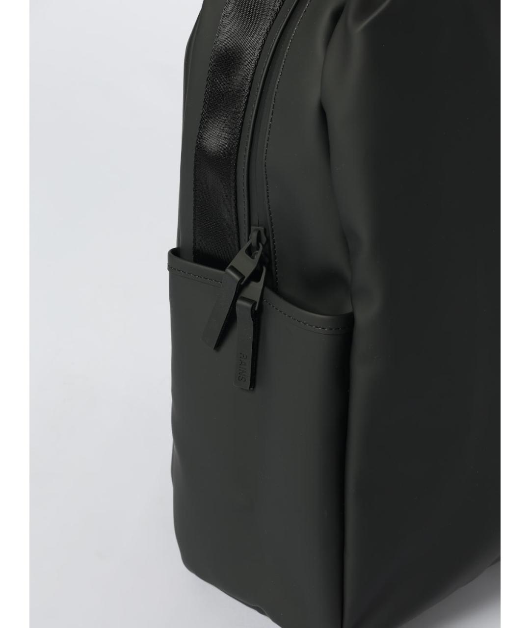 RAINS Черный рюкзак, фото 3