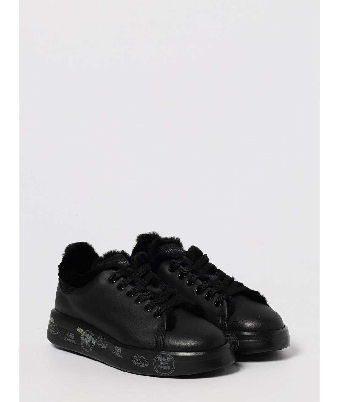 PREMIATA Черные кожаные кроссовки, фото 2