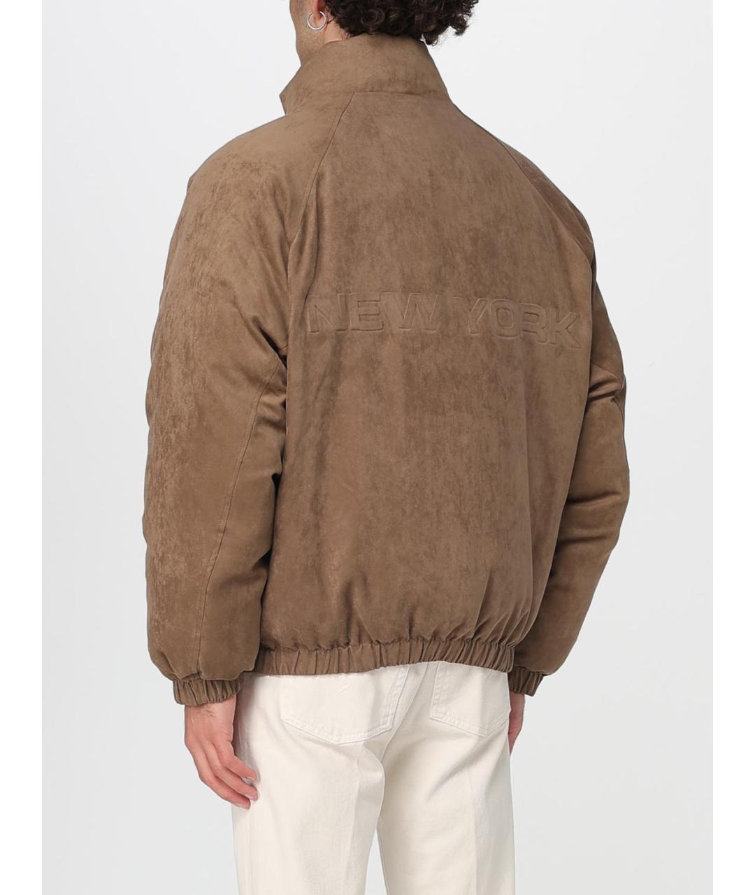 EMPORIO ARMANI Бежевый полиэстеровый пуховик, фото 2