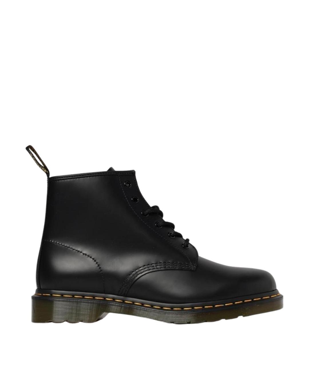 DR. MARTENS Черные кожаные низкие ботинки, фото 1