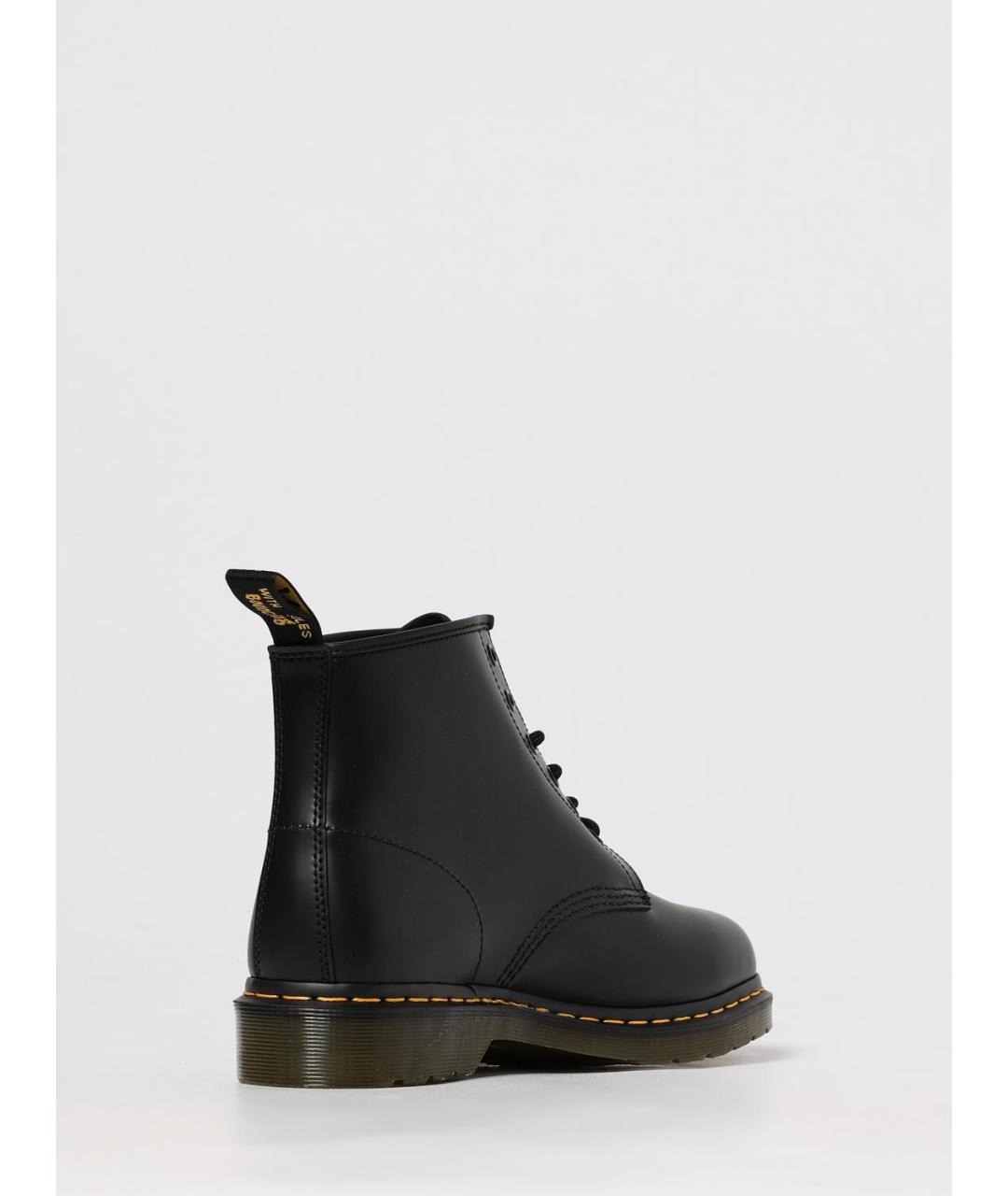 DR. MARTENS Черные кожаные низкие ботинки, фото 3