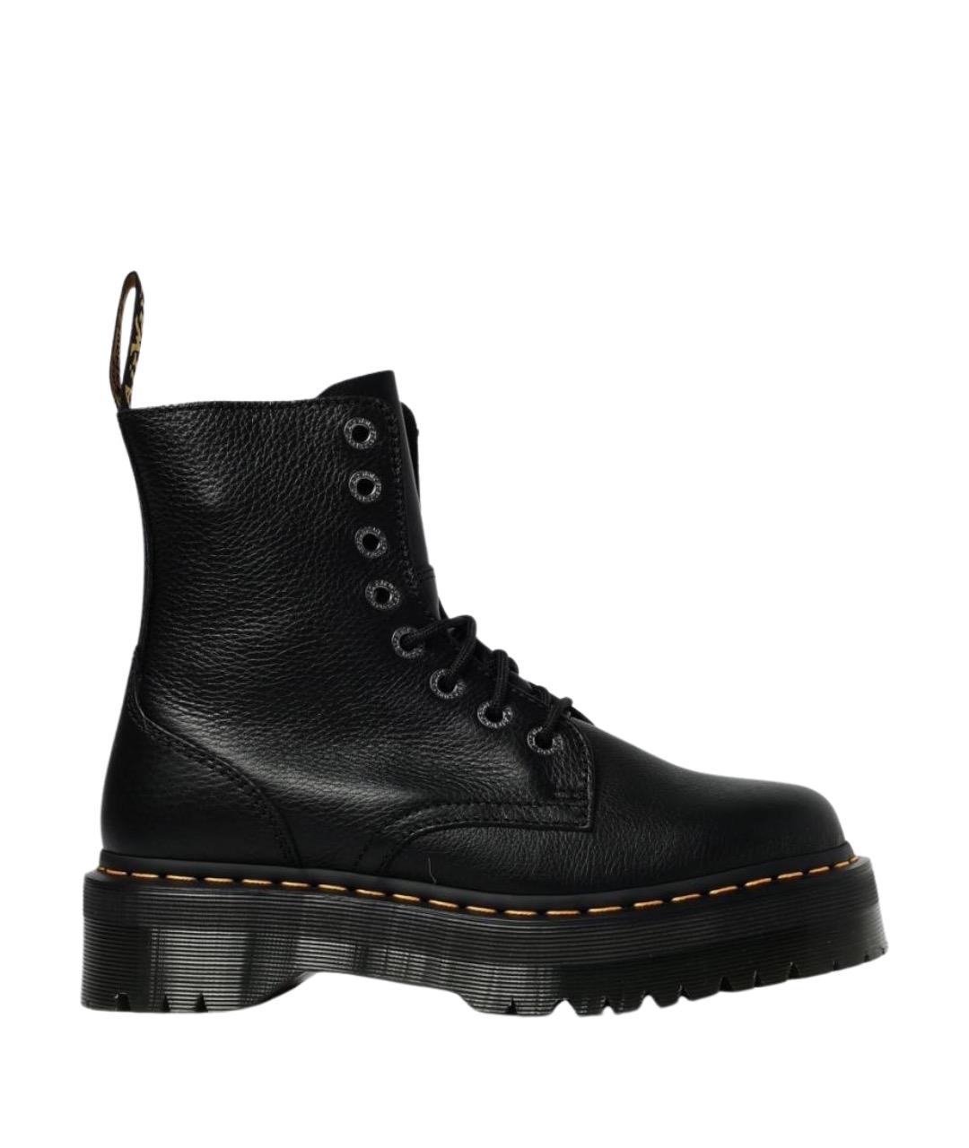 DR. MARTENS Черные кожаные ботинки, фото 1