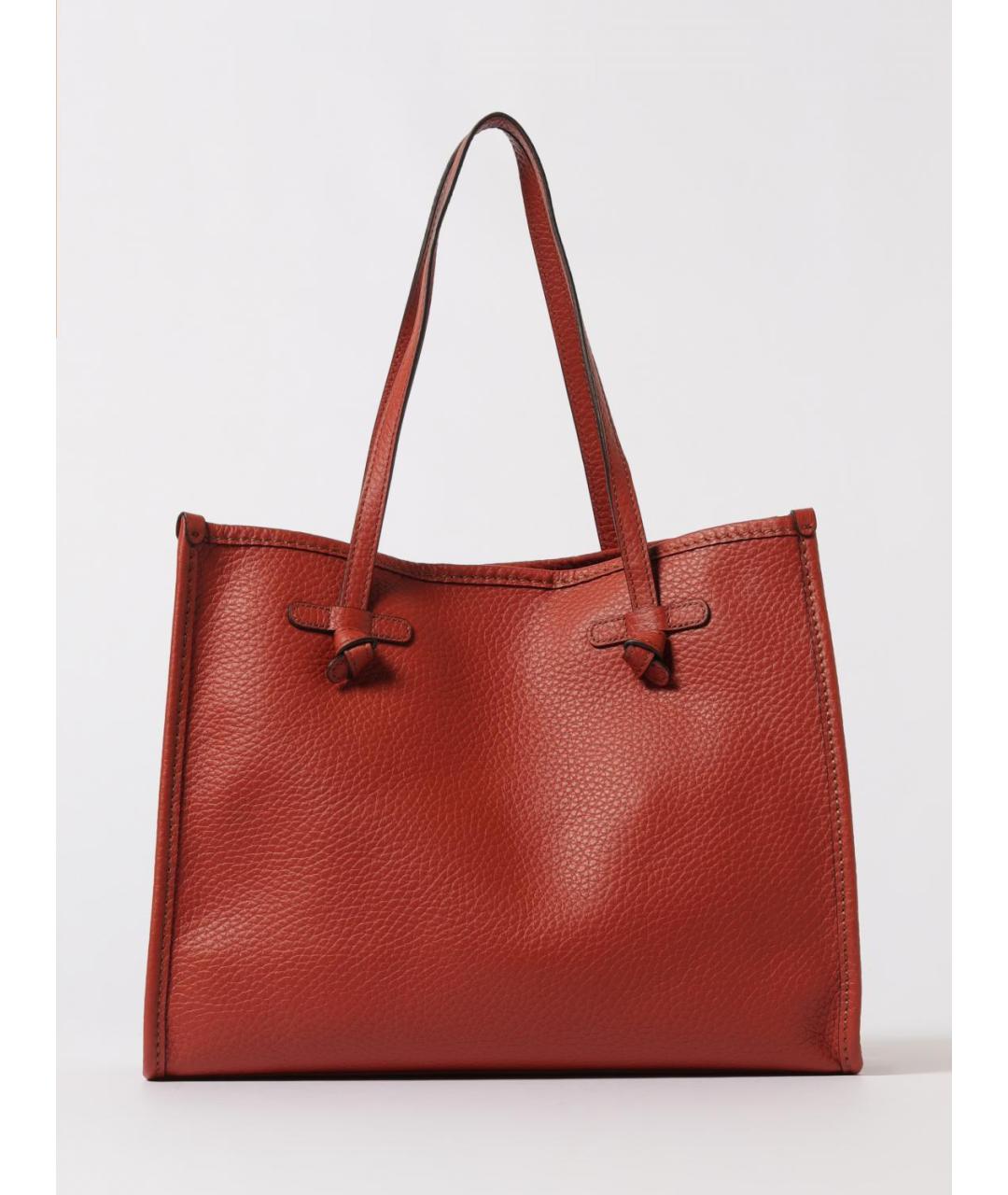 Gianni Chiarini Красная кожаная сумка тоут, фото 4