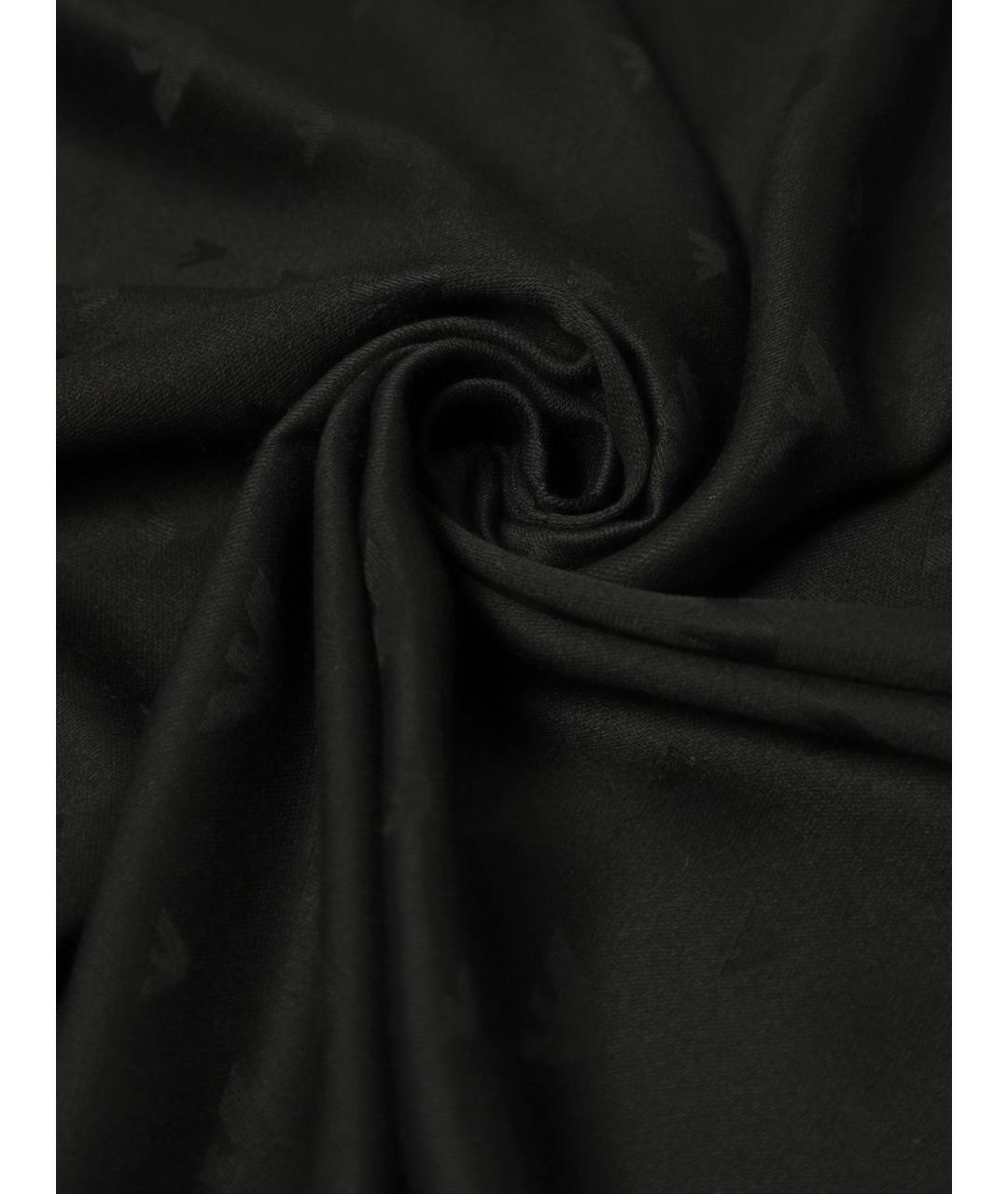 EMPORIO ARMANI Черный шарф, фото 3