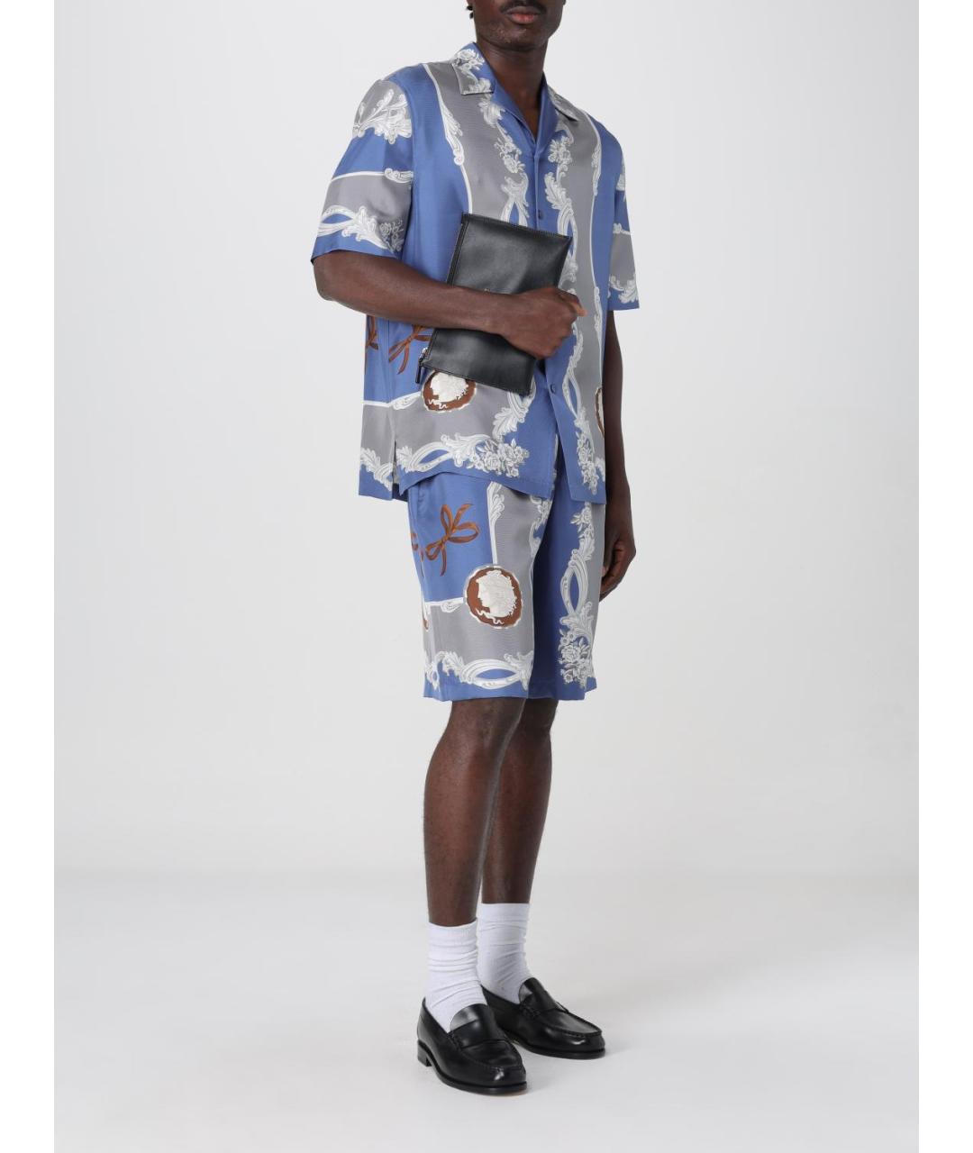 VERSACE Мульти шелковые шорты, фото 2