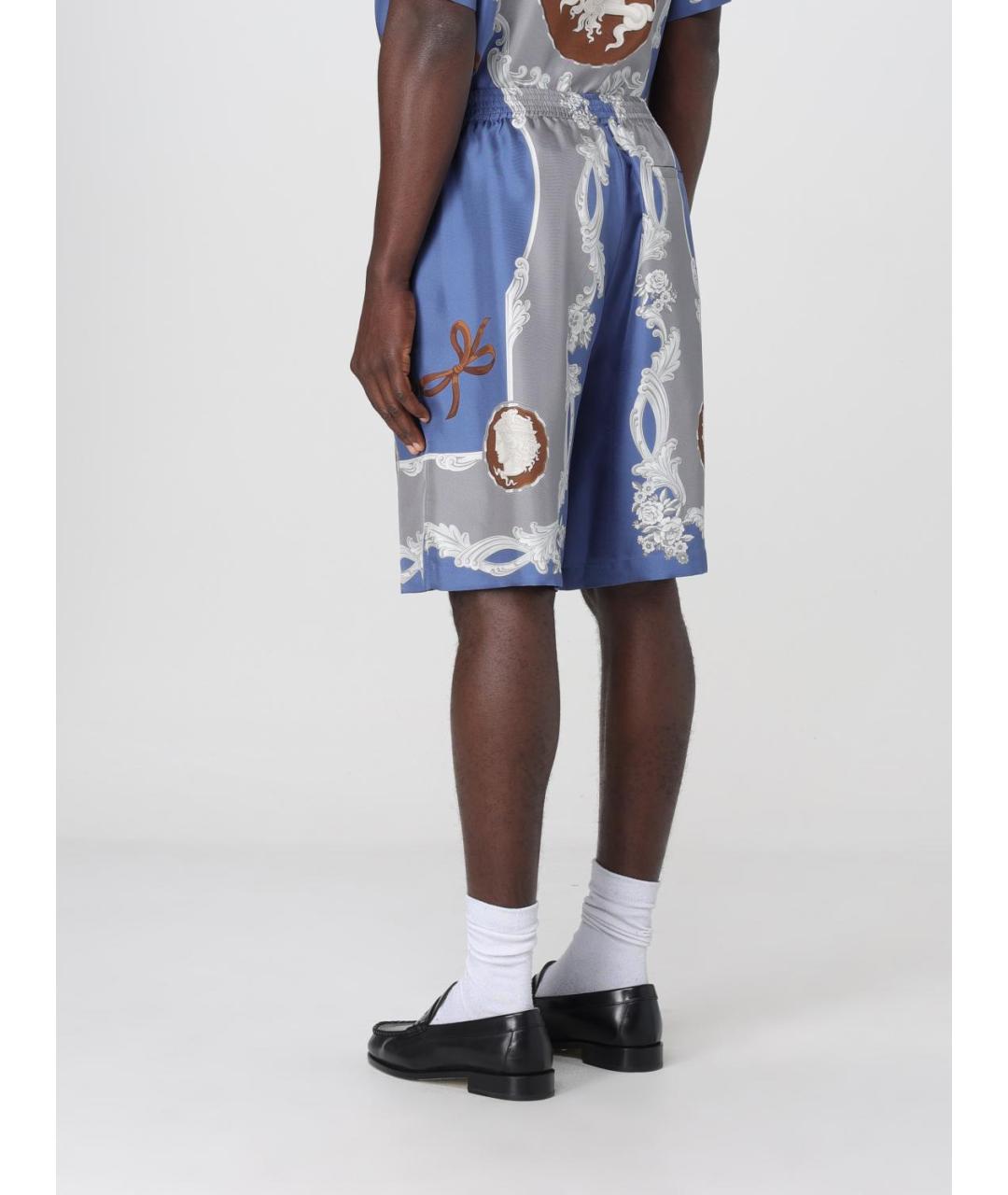 VERSACE Мульти шелковые шорты, фото 3